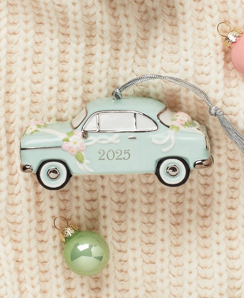 Lenox 2025 Just Married Vintage Car Ornament