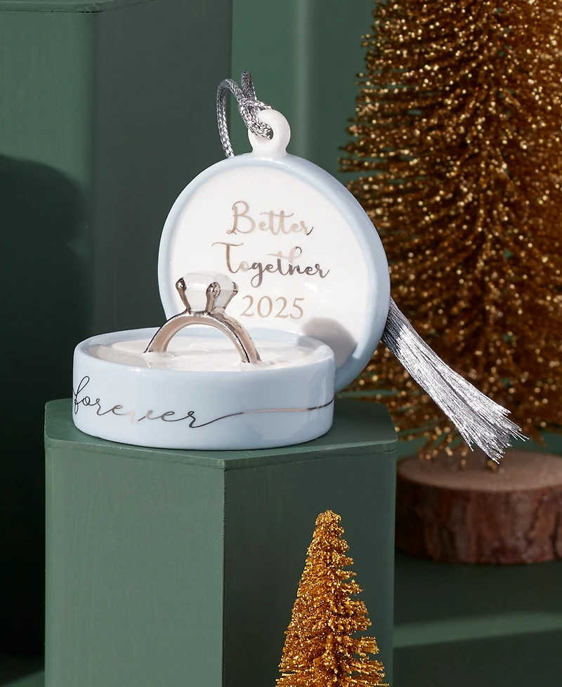 Lenox 2025 Together Forever Ring Box Ornament