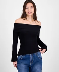 Hooked Up by Iot Juniors' Marilyn Off-The-Shoulder Top