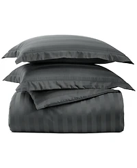 Charter Club 1.5" Stripe 550 Thread Count 100% Cotton 3-Pc. Comforter Set, Full/Queen, Exclusively at Macy's