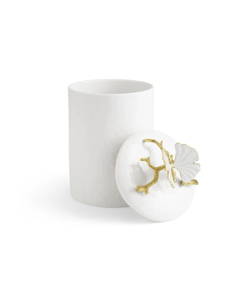 Michael Aram Butterfly Ginkgo Gold Medium Porcelain Canister