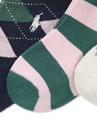 Polo Ralph Lauren Baby Girls 3-Pk. Preppy Socks