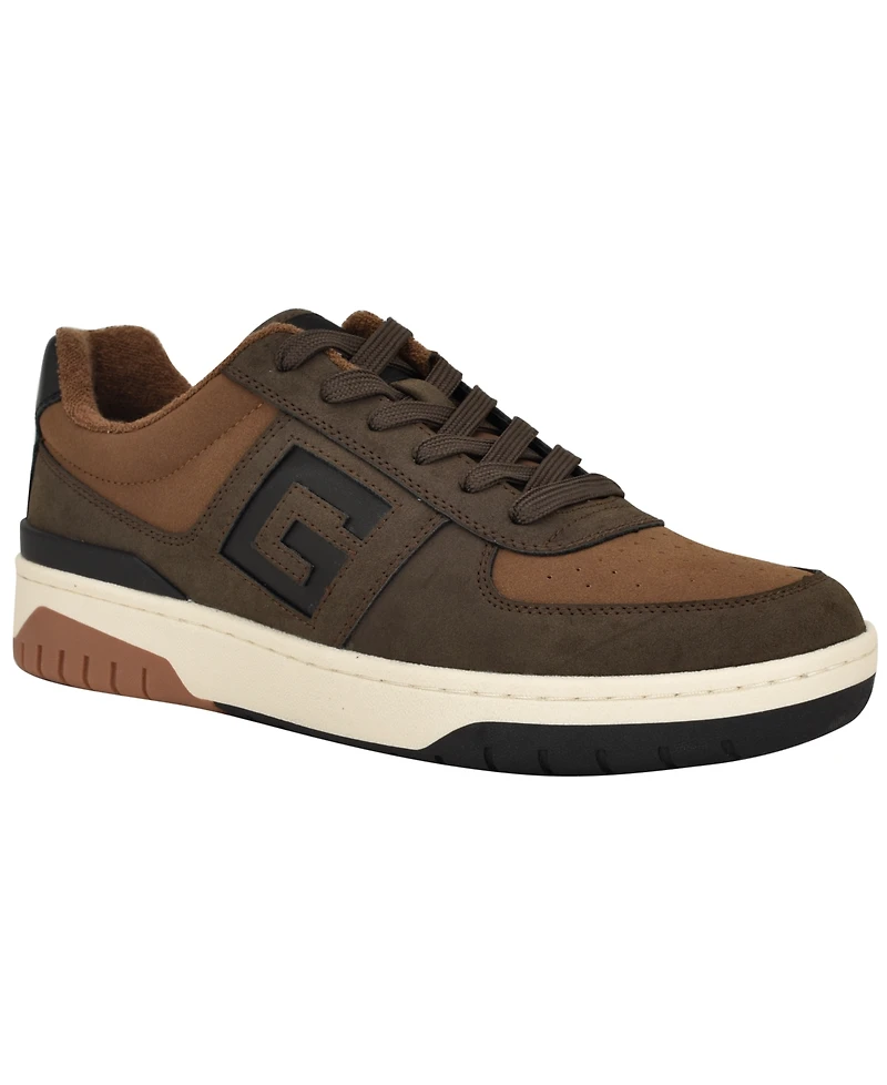 Guess Men's Nastele Branded Lace Up Casual Sneakers