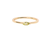 Marquise Birthstone Ring - August Peridot