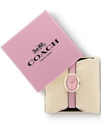 Coach Women's Sammy Pink Leather Strap Breast Cancer Awareness Watch, 22.5mm