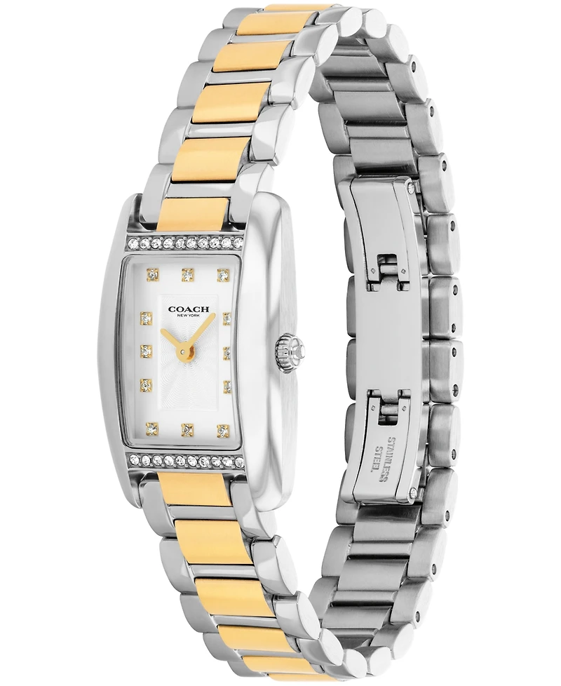 Coach Women's Reese Two Tone Stainless Steel Bracelet Watch, 20mm
