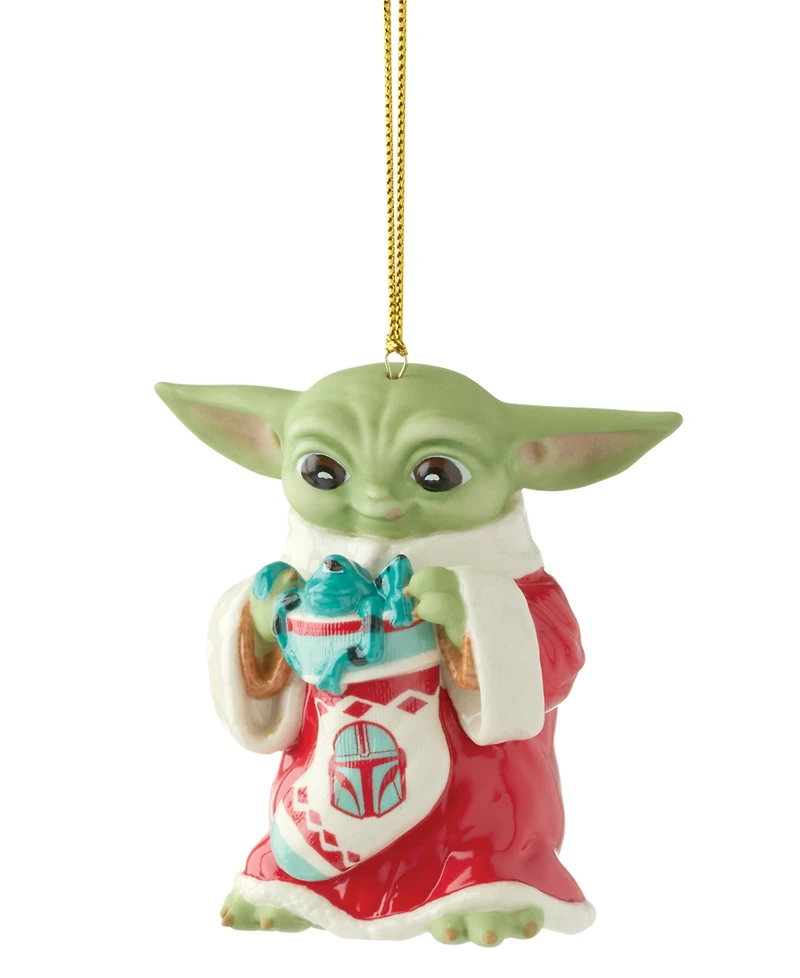 Lenox Holiday Grogu with Stocking Ornament