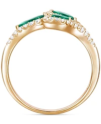 Gemstone (5/8 ct. t.w.) & Diamond (1/3 Multi-Stone Ring 14k Gold
