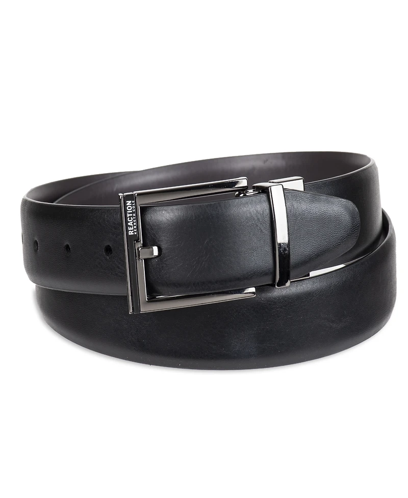 Kenneth Cole Reaction Men's 2-In-1 Reversible Feather Edge Dress Belt