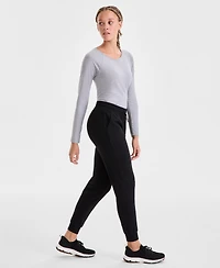 Id Ideology Women's Relaxed High-Rise Fleece Joggers, Macy's Exclusive