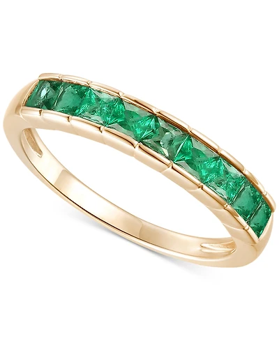 Gemstone (1 ct. t.w.) Band Ring 14k Gold