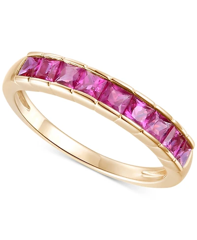 Gemstone (1 ct. t.w.) Band Ring 14k Gold