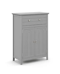 Volenca 2-Door Freestanding Bathroom Cabinet with Drawer and Adjustable Shelf