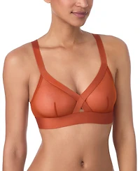 Dkny Women's Sheers Unlined Mesh Bralette Bra DK4084