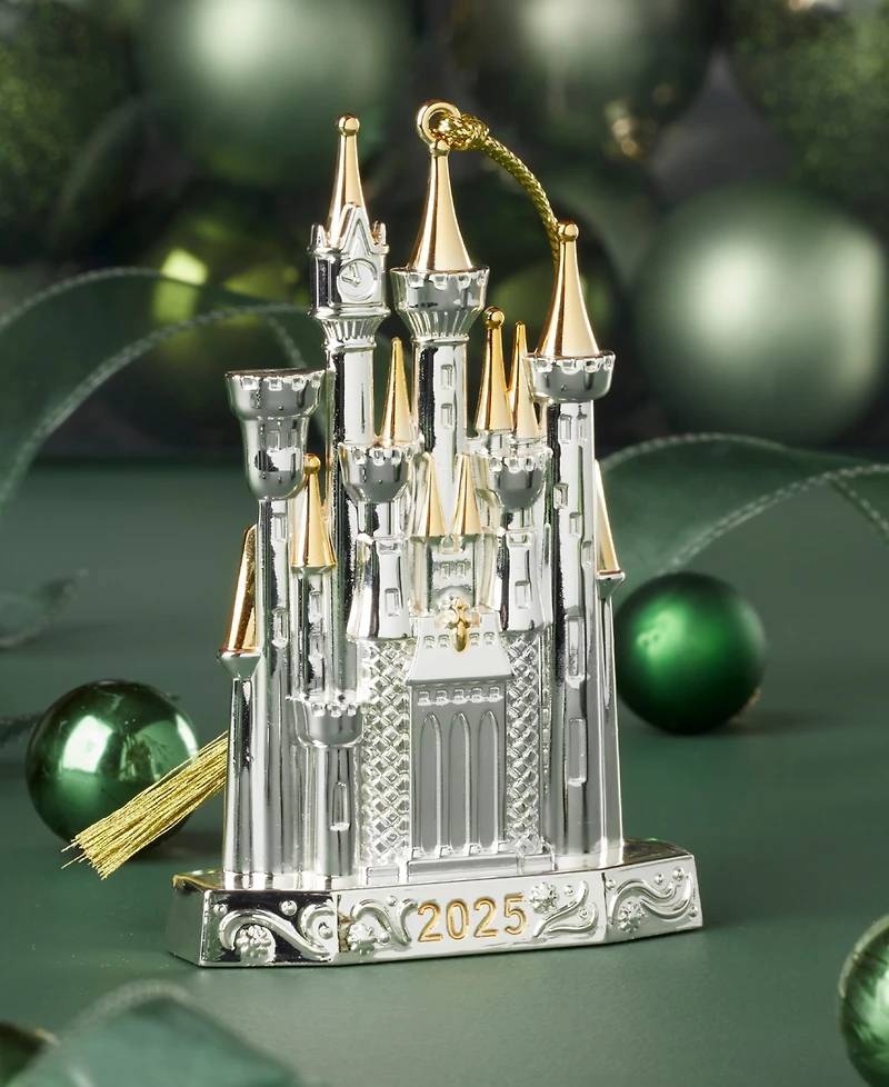 Lenox 2025 Cinderella Castle Silverplate Ornament