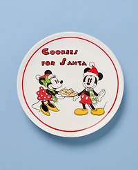 Lenox Disney Holiday Mickey Mouse Cookies for Santa Plate