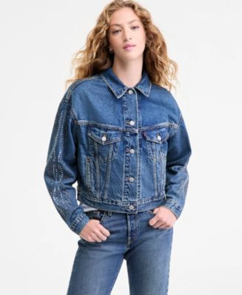 Levis Womens Shrunken 90s Denim Jacket Perfect T Shirt 501 Curve Jeans