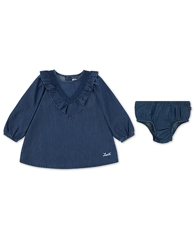 Levi's Baby Girls Wild West Cotton Ruffle Dress