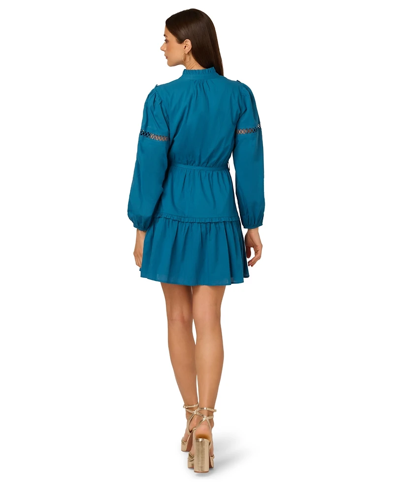 Adrianna Women's Cotton Long-Sleeve Dress
