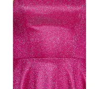 City Studios Juniors' Straight-Neck Sleeveless Fit & Flare Dress