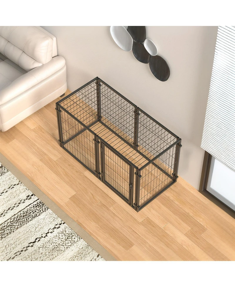 Streamdale Furniture 47" Dog Crate - Indoor/Outdoor Kennel