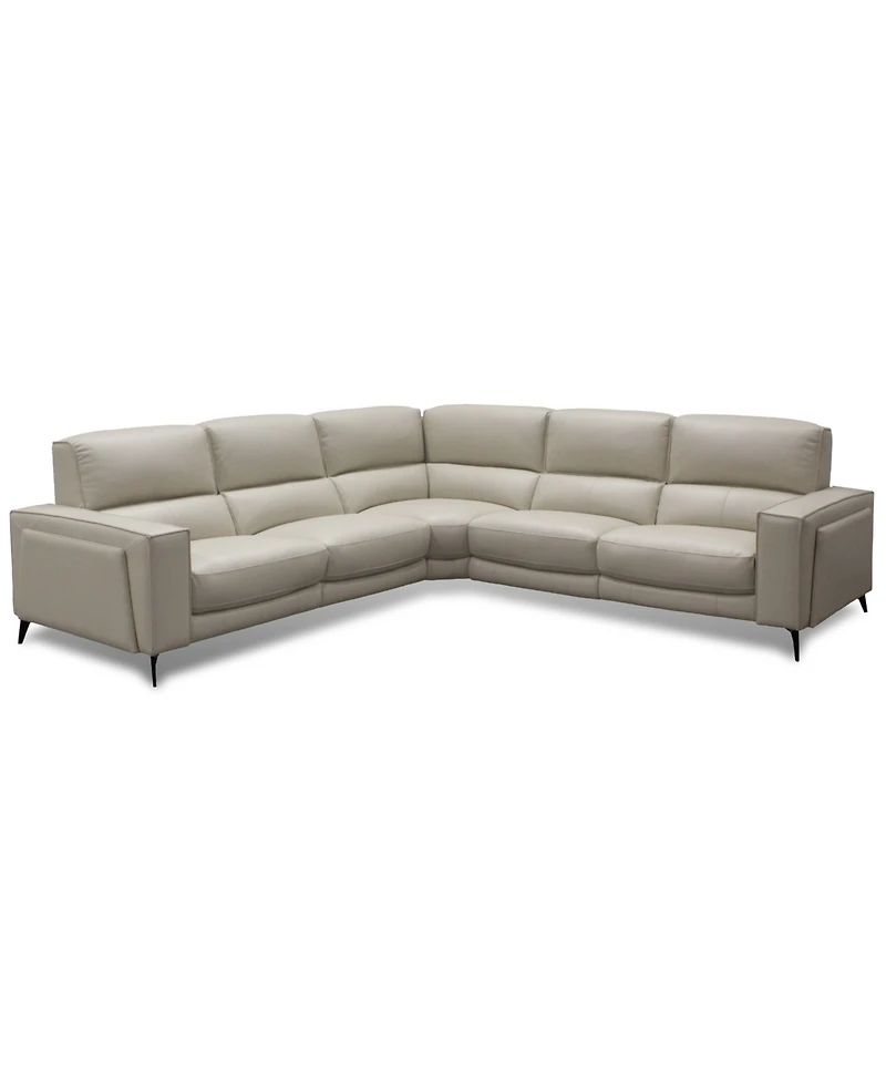 Neiwert -Pc. Leather Sofa Sectional with Power Recliners