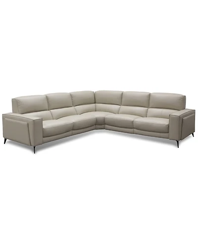 Neiwert -Pc. Leather Sofa Sectional with Power Recliners