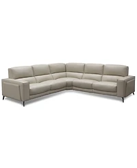 Neiwert -Pc. Leather Sofa Sectional with Power Recliners