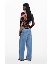 Desigual Women's T-shirt designed by Mr. Christian Lacroix