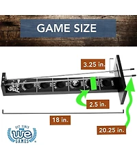 We Games Shoot The Moon - Solid Wood, Black Stained
