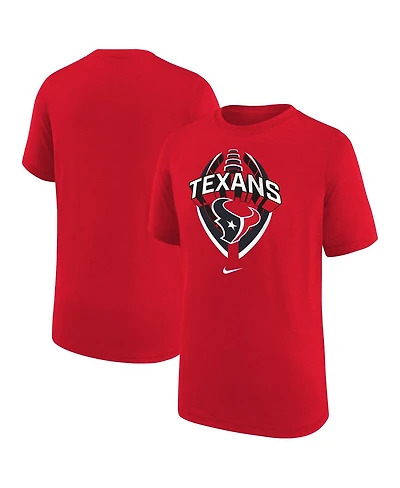 Nike Big Boys and Girls Red Houston Texans Icon Legend T-Shirt