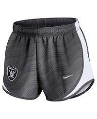 Nike Women's Anthracite Las Vegas Raiders Tempo Performance Shorts