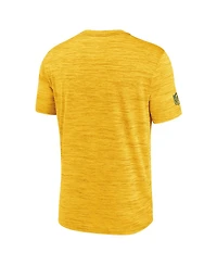 Nike Men's Gold Green Bay Packers Sideline Velocity Performance T-Shirt