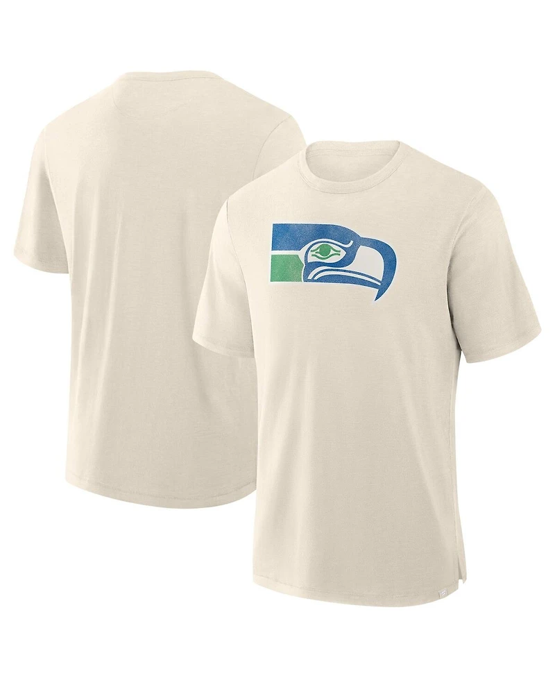 Fanatics Men's Cream Seattle Seahawks Slub T-Shirt