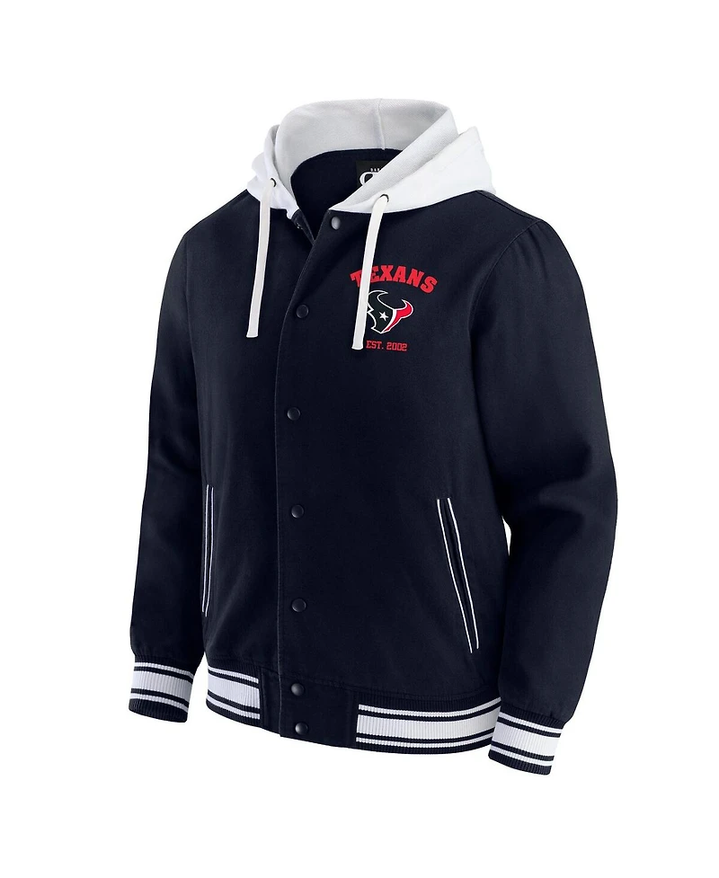 Darius Rucker Collection by Fanatics Men's Navy Houston Texans Full-Snap Hoodie Jacket