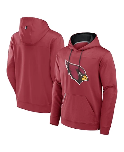 Fanatics Men's Cardinal Arizona Cardinals Defender Pullover Hoodie