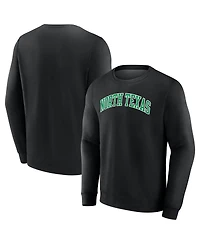 Fanatics Men's Black North Texas Mean Green Short Name Pullover Sweatshirt