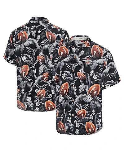 Tommy Bahama Men's Black Ohio State Buckeyes Veracruz Cay First Down Blooms Button-Up Shirt