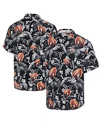 Tommy Bahama Men's Black Ohio State Buckeyes Veracruz Cay First Down Blooms Button-Up Shirt