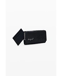Desigual Women's Medium embroidered faux leather wallet