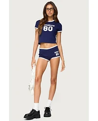 Edikted Womens Brooklyn Contrast T Shirt