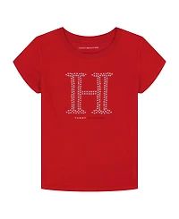 Tommy Hilfiger Big Girls Star Stud Short Sleeve T-Shirt