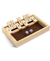 We Games 9 Number Shut the Box Board Game, 11 in.