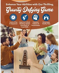 We Games Shoot The Moon Board Game - Dark Stained Solid Wood