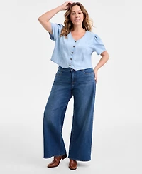 Levi's Plus Mid Rise 318 Shaping Wide-Leg Jeans
