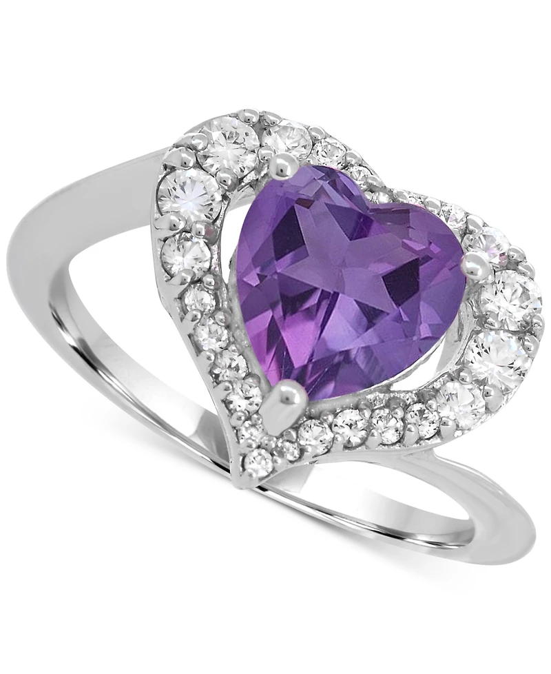 Women's Heart Ring Sterling Silver