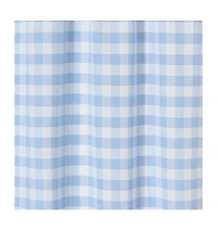Kate Aurora Living Country Farmhouse Blue Plaid Gingham 3 Pc Kitchen Curtain Tier & Valance Set