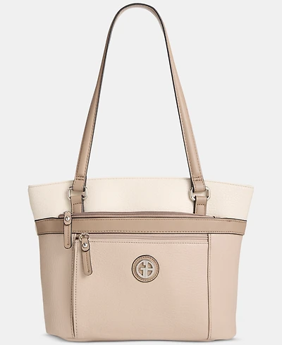 Giani Bernini Large Color Block Tote Bag, Macy's Exclusive