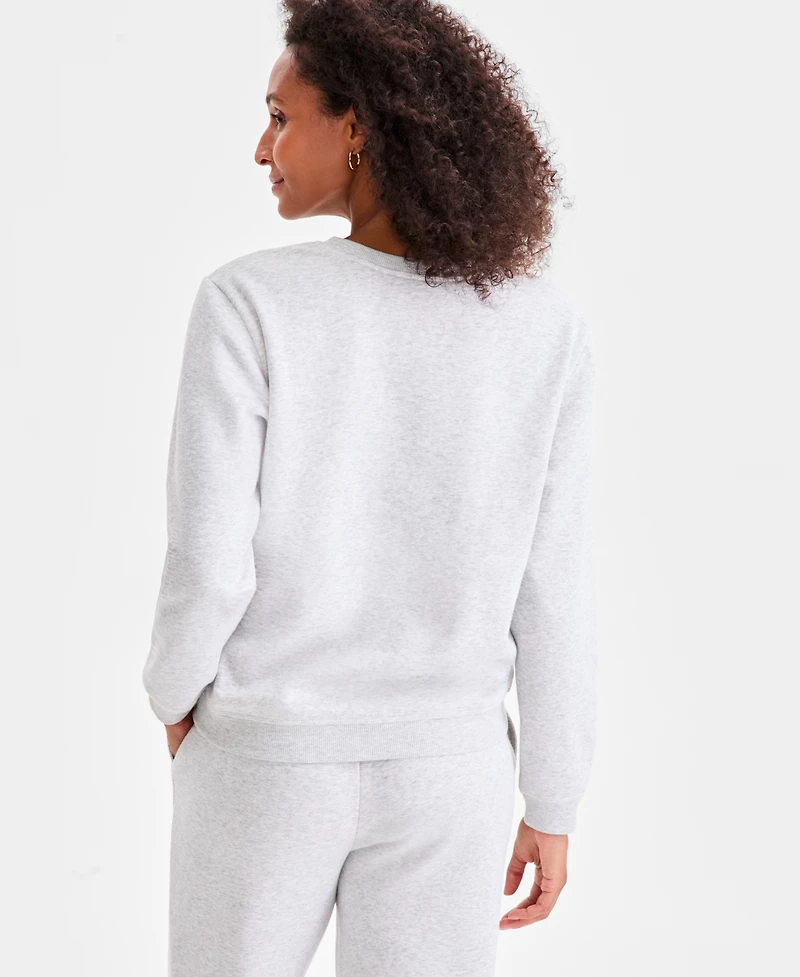 Style & Co Women's Long-Sleeve Crewneck Sweatshirt, Created for Macy's