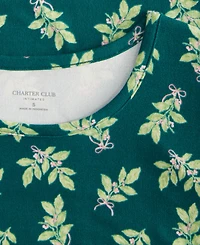 Charter Club Women's Jersey Printed Long Sleeve Sleepshirt